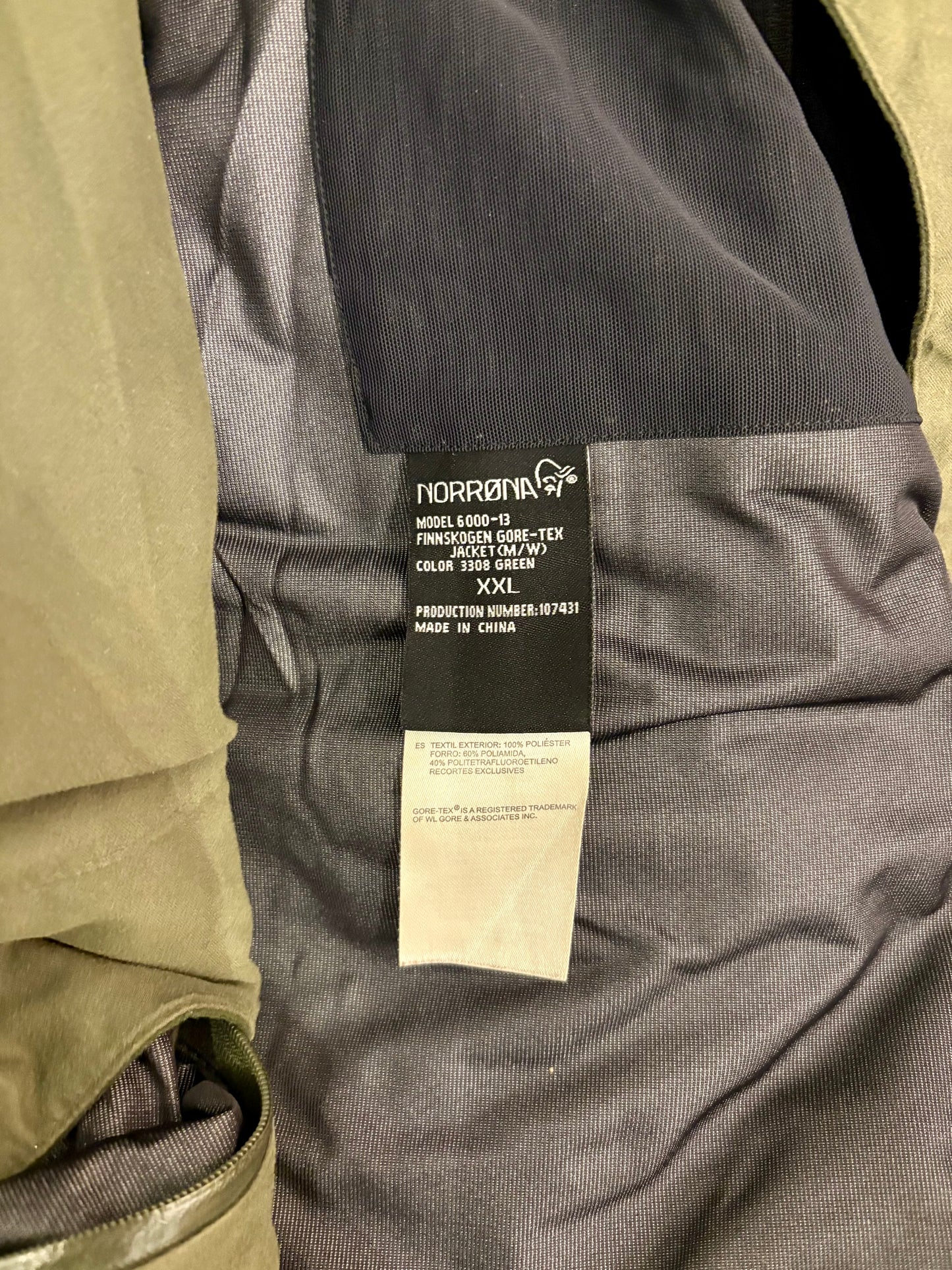 Finnskogen Gore-Tex Jacket (Unisex) - XXL - Olivengrønn