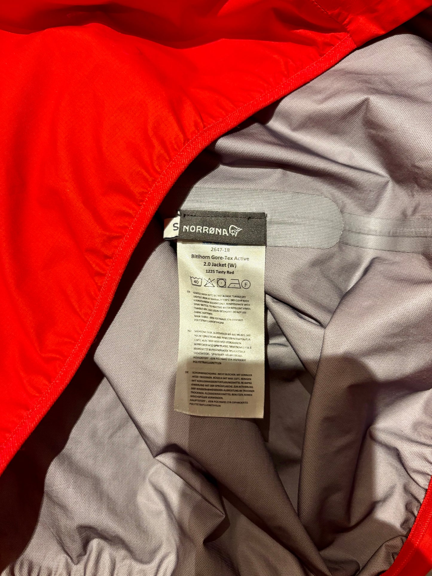 Bitihorn Gore-Tex Active 2.0 Jacket (W) - S - Tasty Red